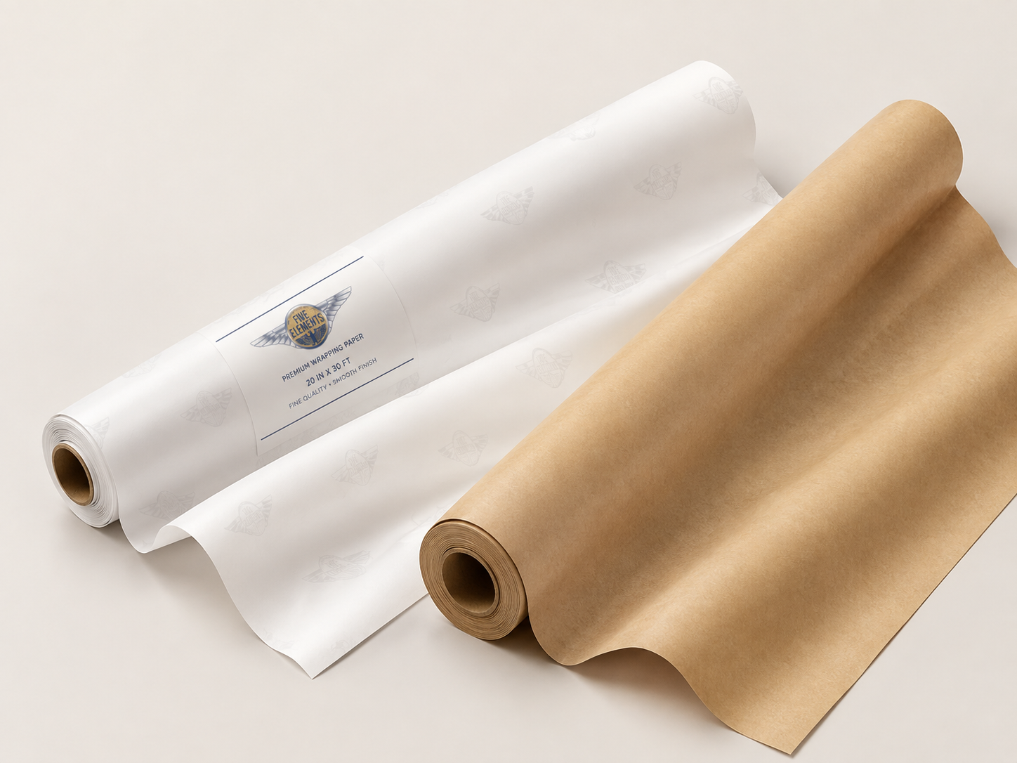 Five Elements branded wrap paper range