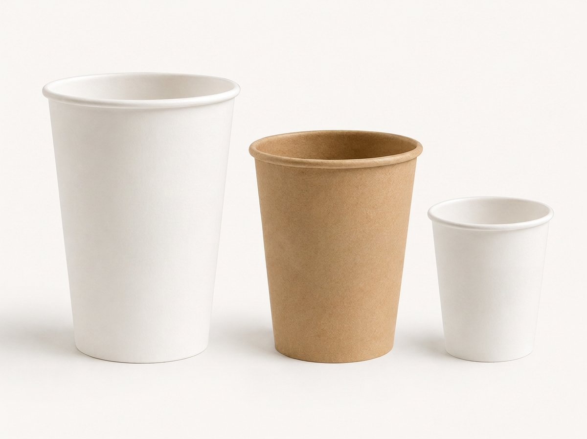 Single-wall paper cups
