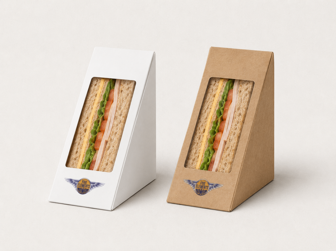 Sandwich wedge boxes