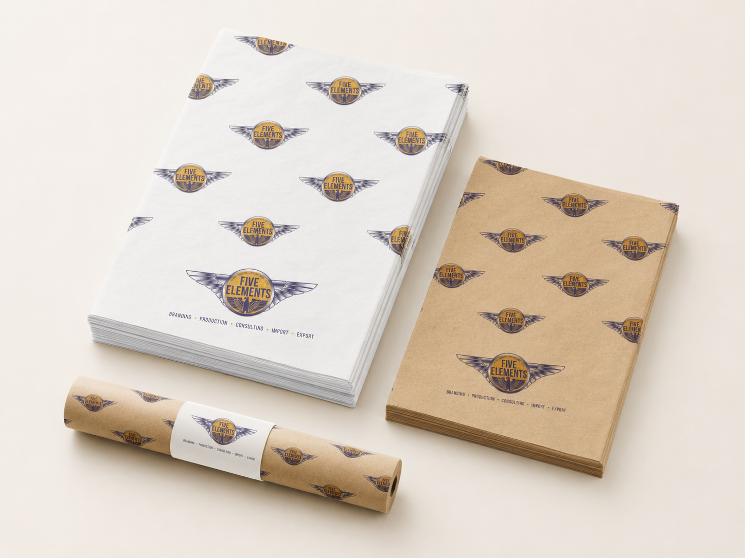 Printed food wrapping paper