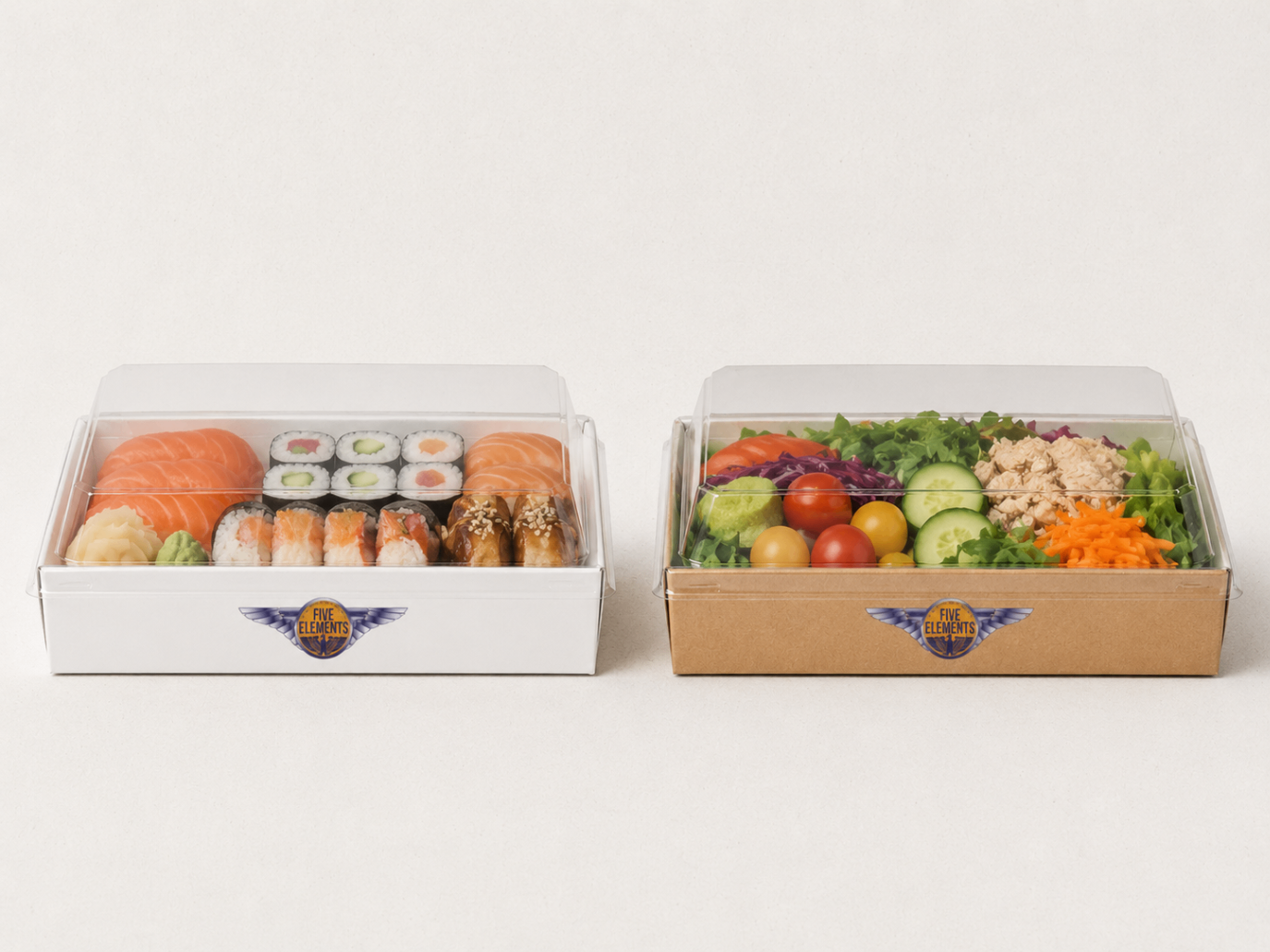 Sushi & salad trays