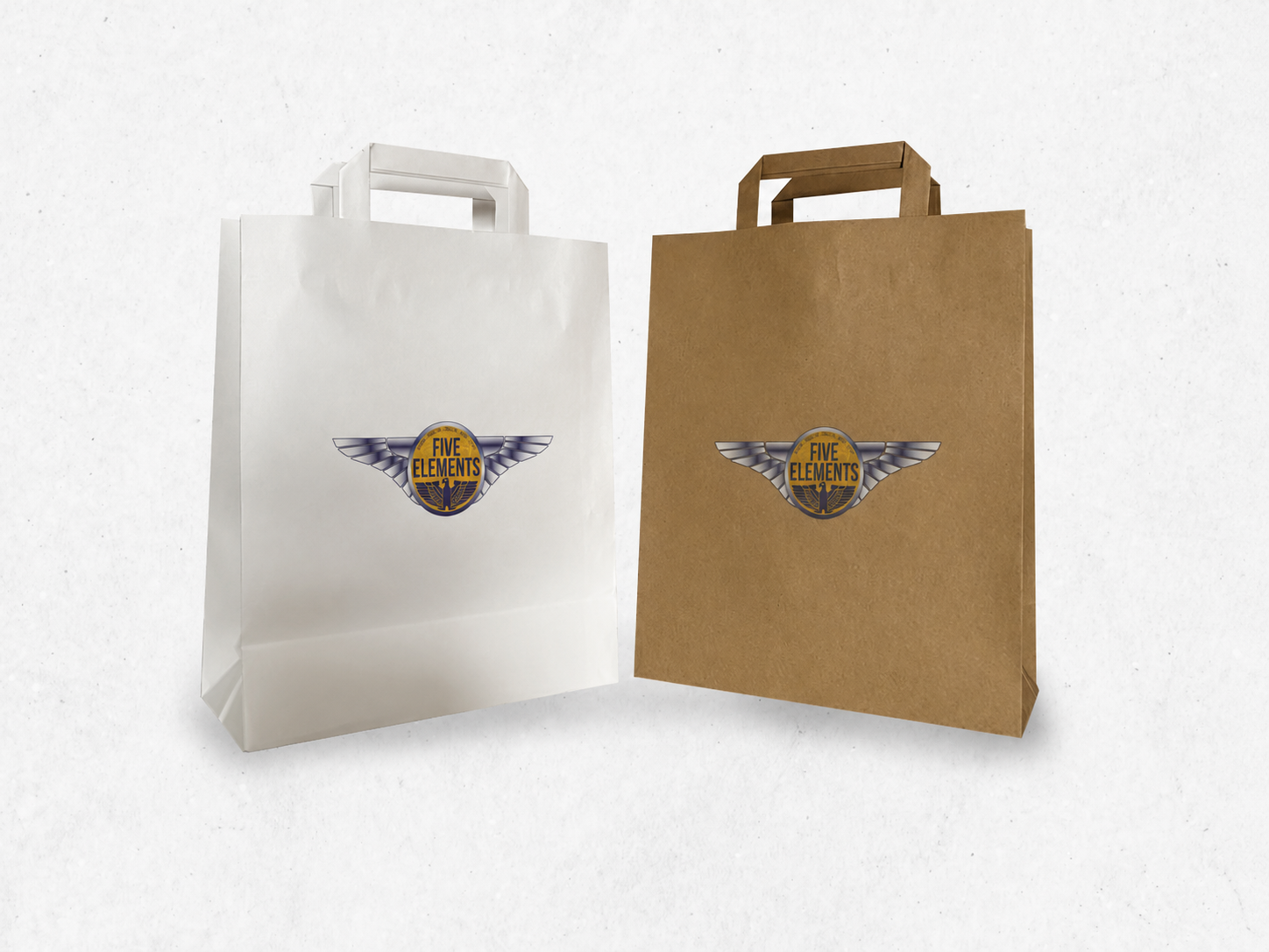 Flat handle bags