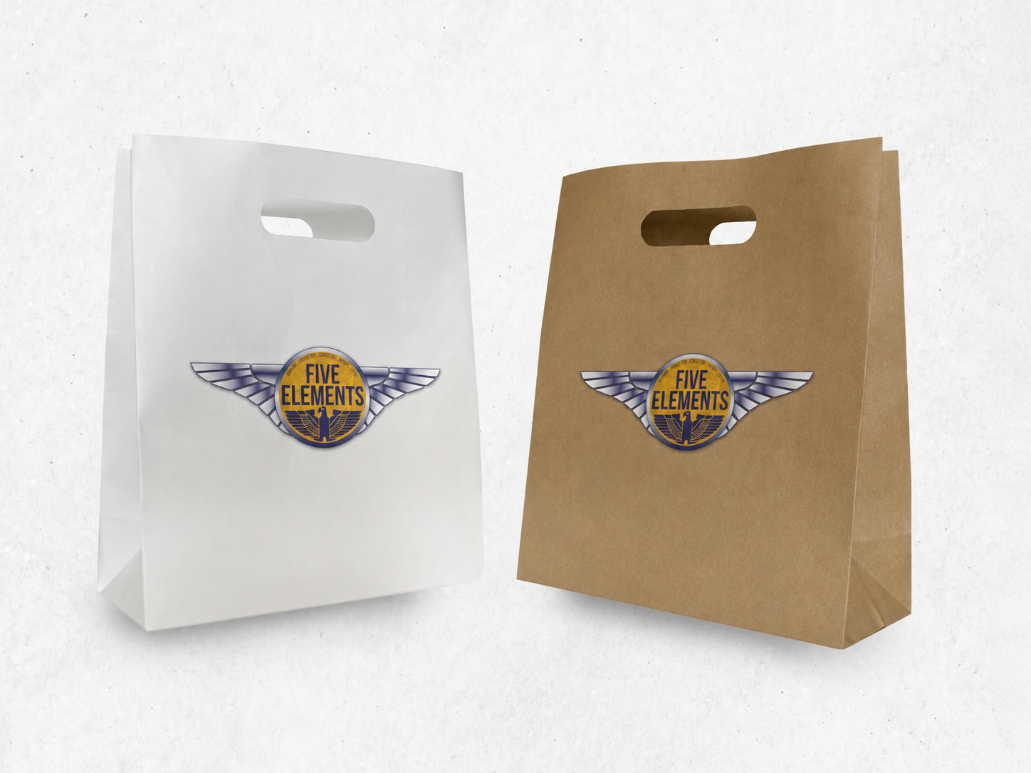 Die-cut handle bags