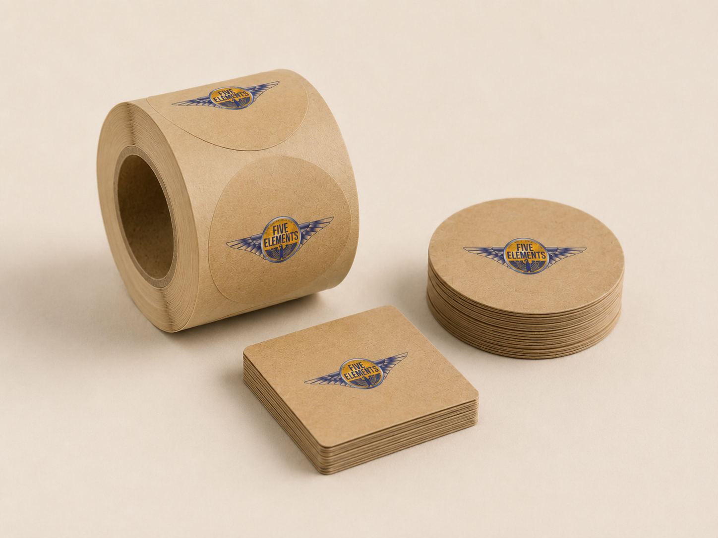 Kraft stickers